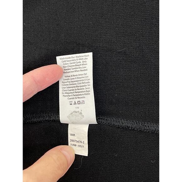 Time and Tru Women’s Black Long Sleeve Crewneck Sweater Large - Picture 5 of 7